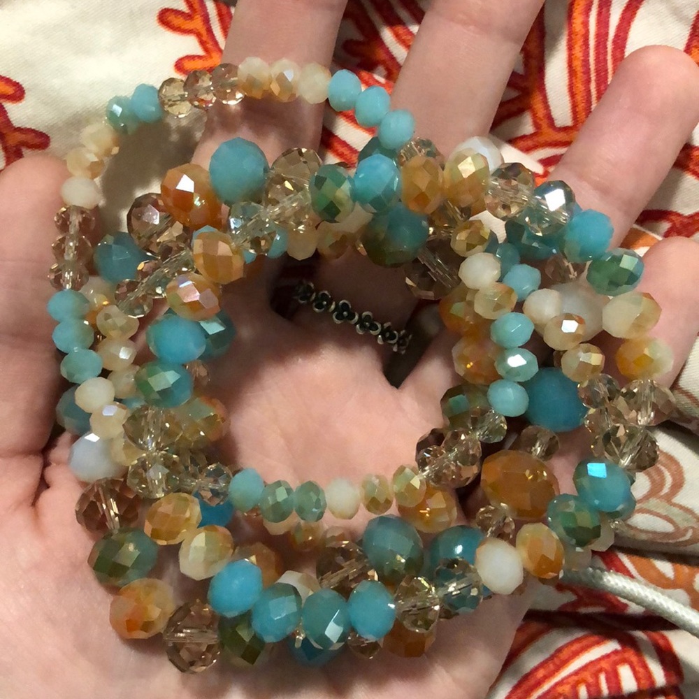 Multicolored Bead Bracelets - image 1